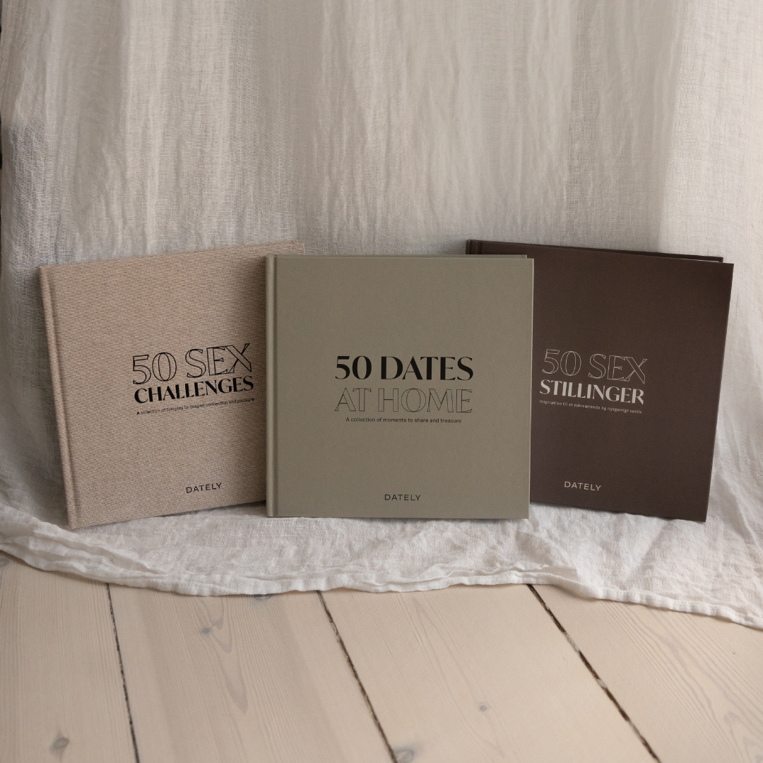 3 for 2 bog-bundle: 50 hjemmedates, 50 Forspil & 50 Sexstillinger